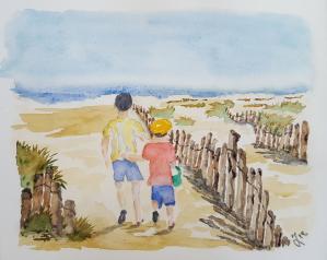 Chemin plage