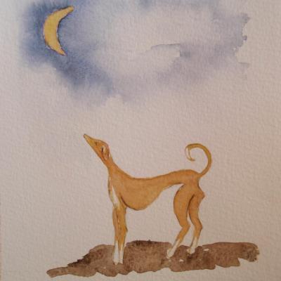 Chien et lune 1