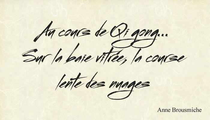 haïku calligraphié