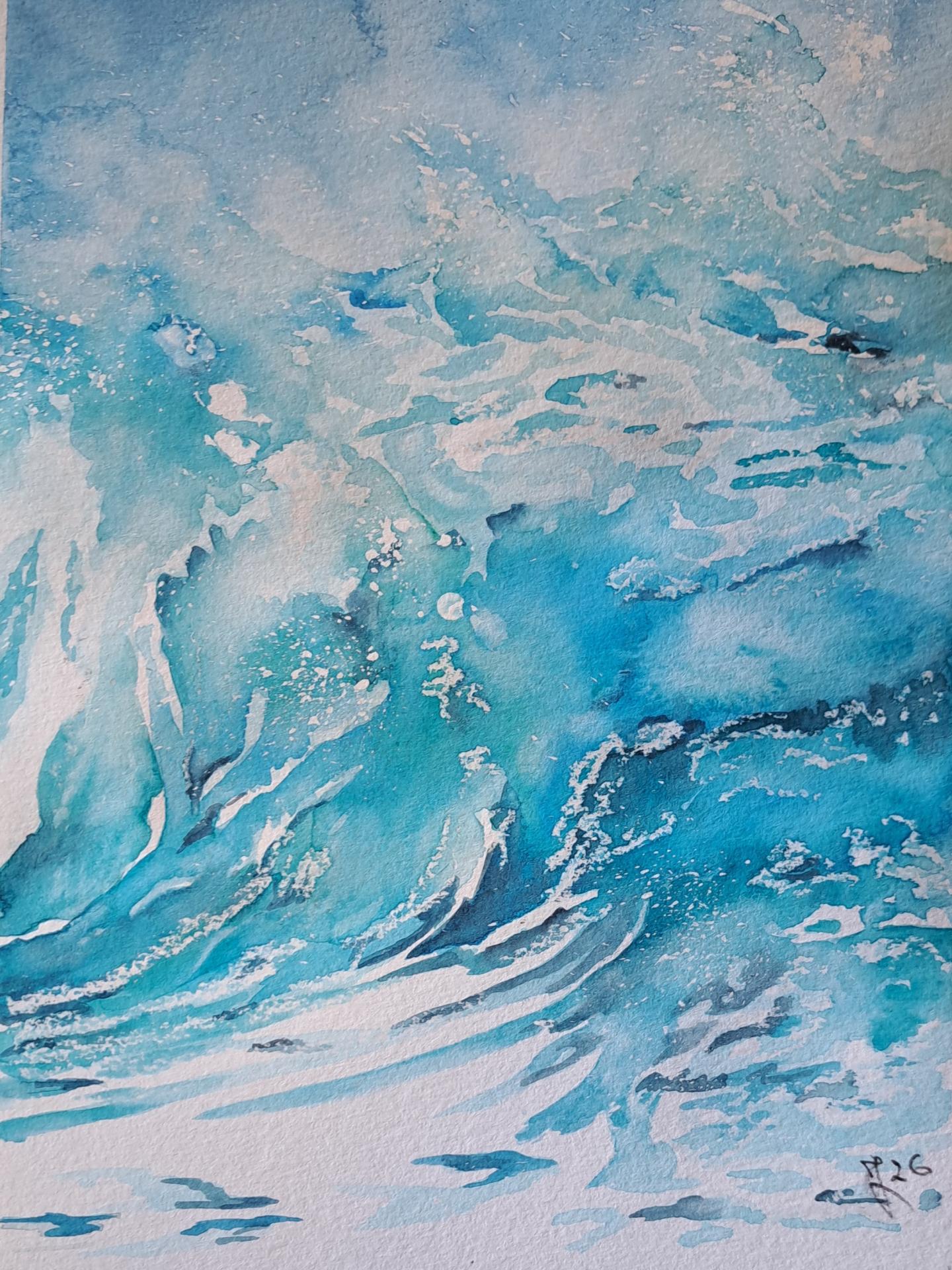 Vague aquarelle 1